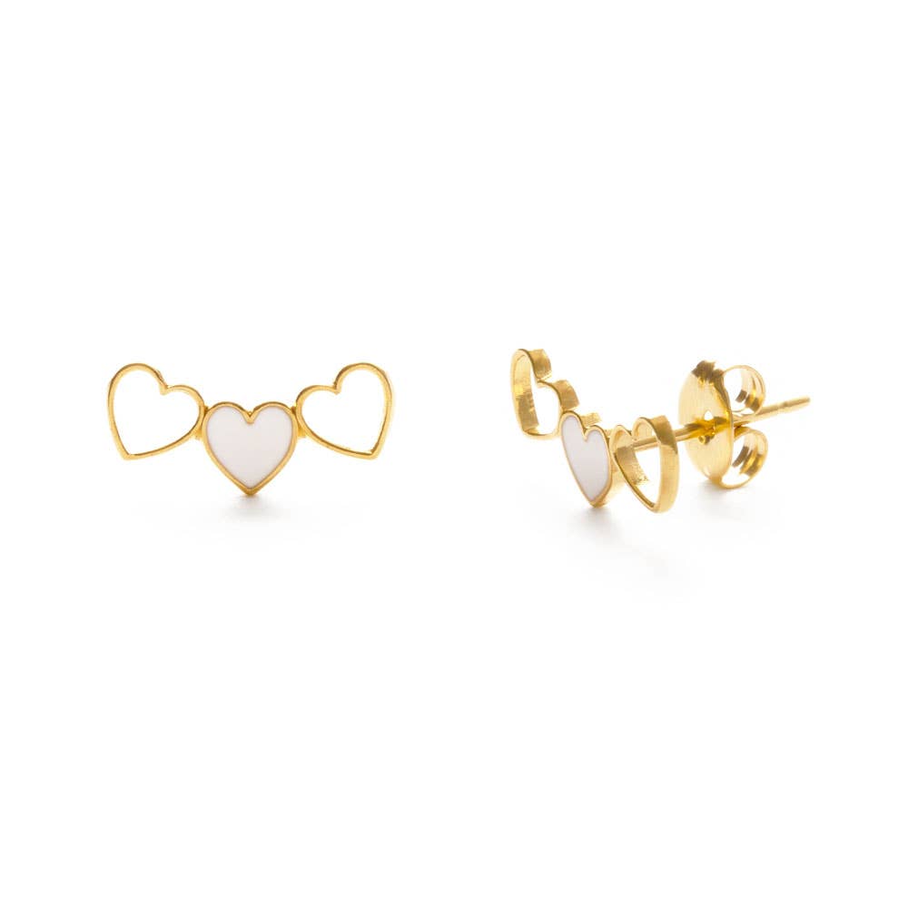 Amano Studio - Lots of Love Heart Studs
