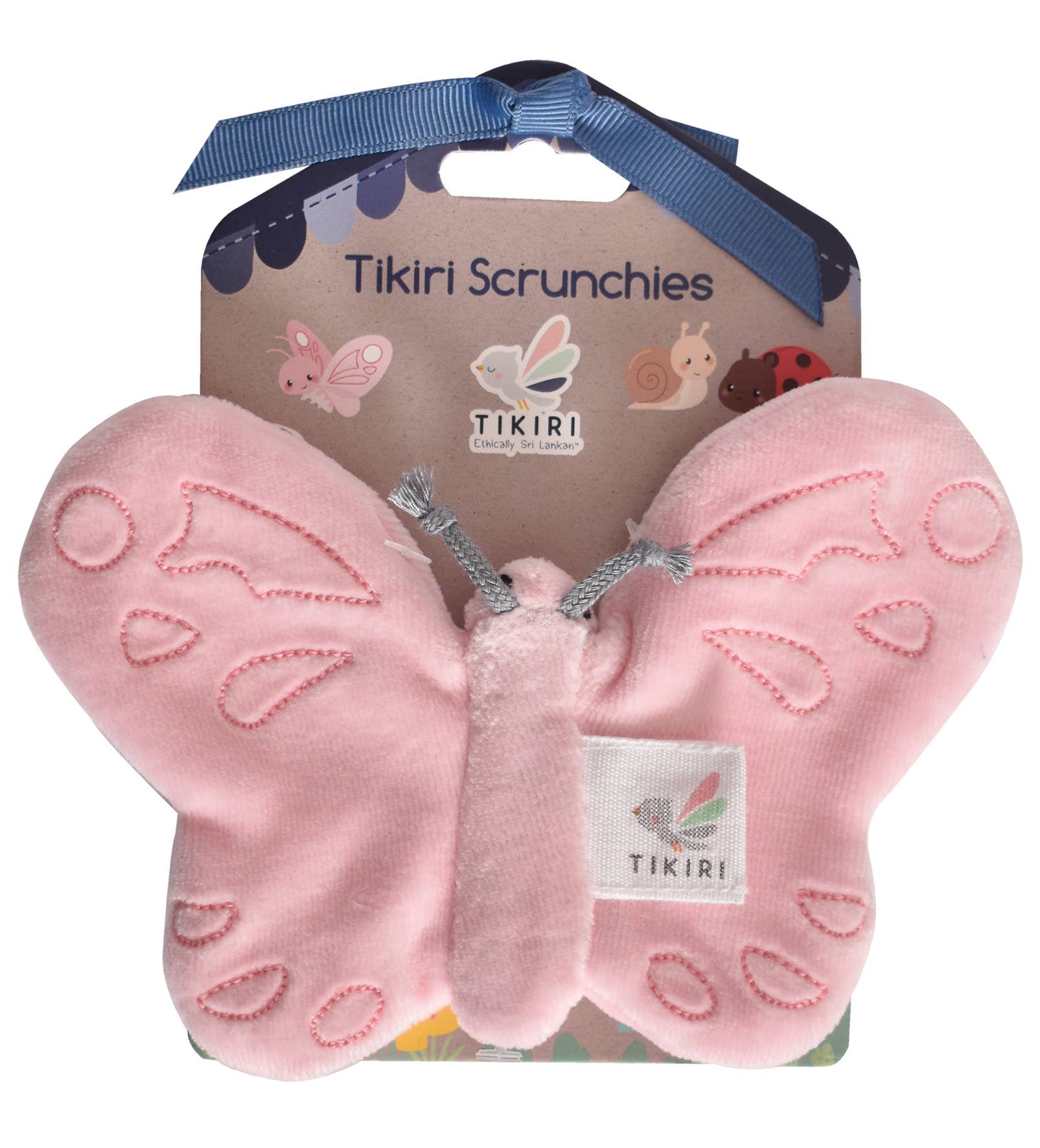 Tikiri Toys - Butterfly Organic Fabric with Crinkle