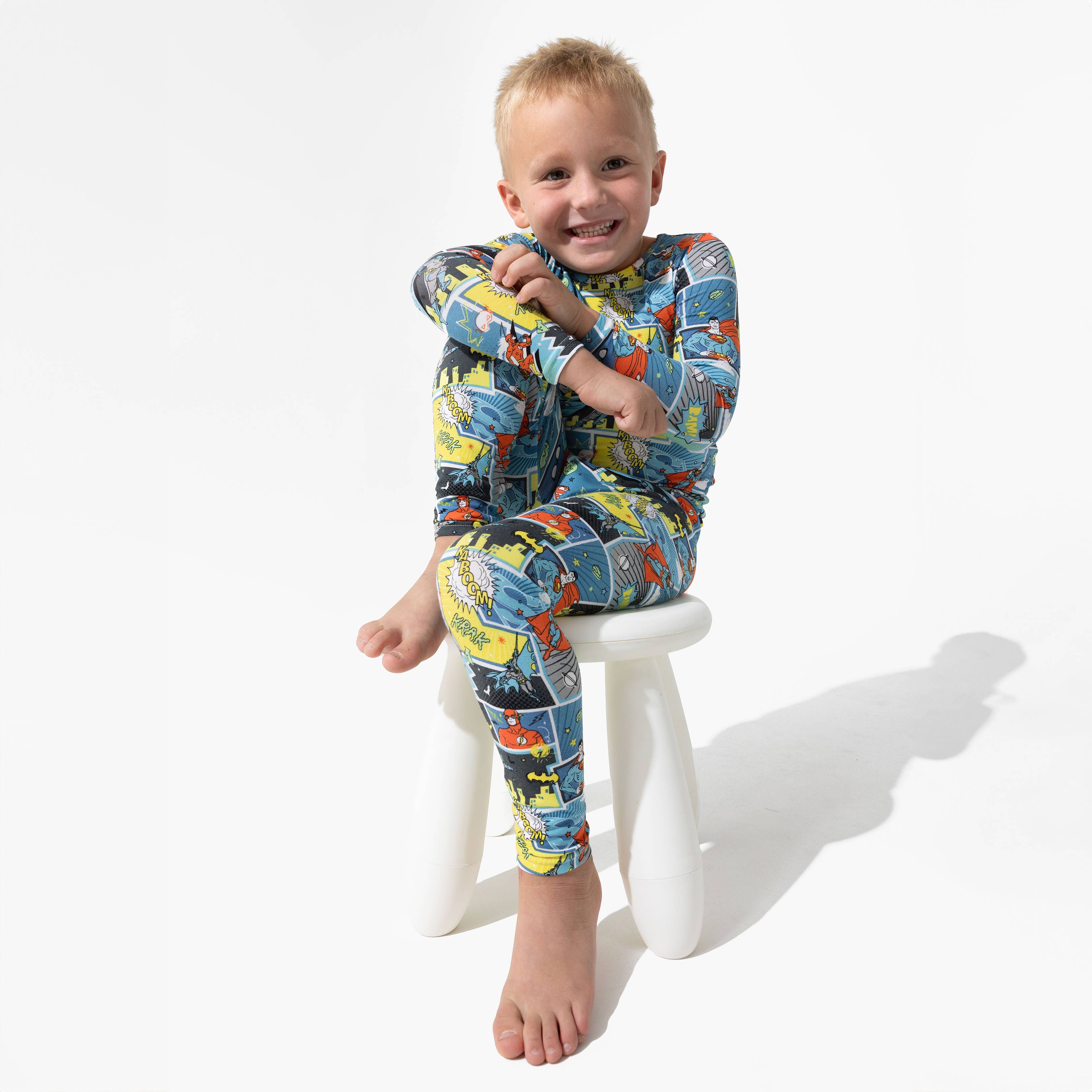 Bellabu Bear - Justice League Heroes Bamboo Kids Pajamas