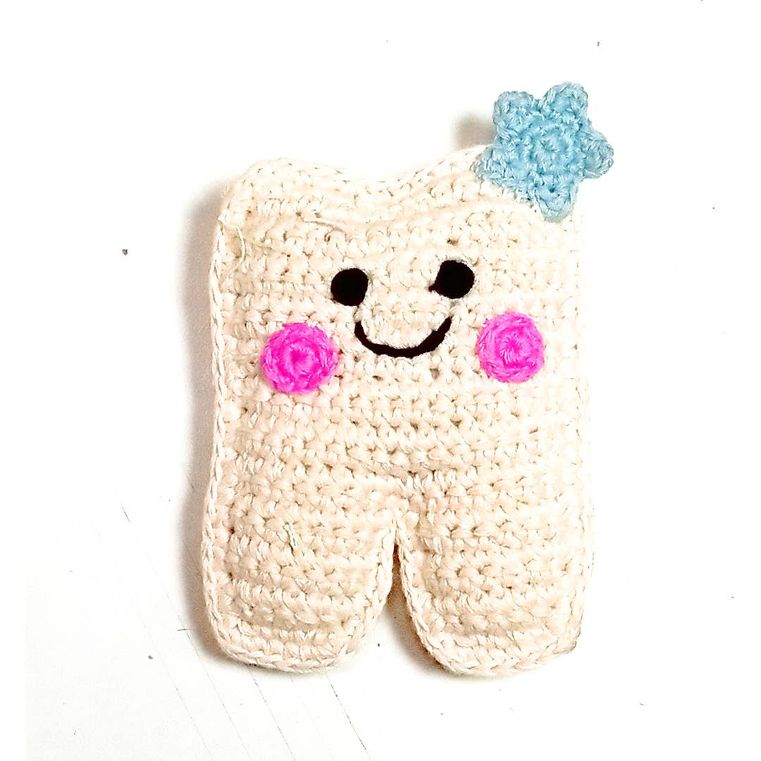 Pebble - Plush Tooth with Pocket – The Perfect Tooth Fairy Companion!