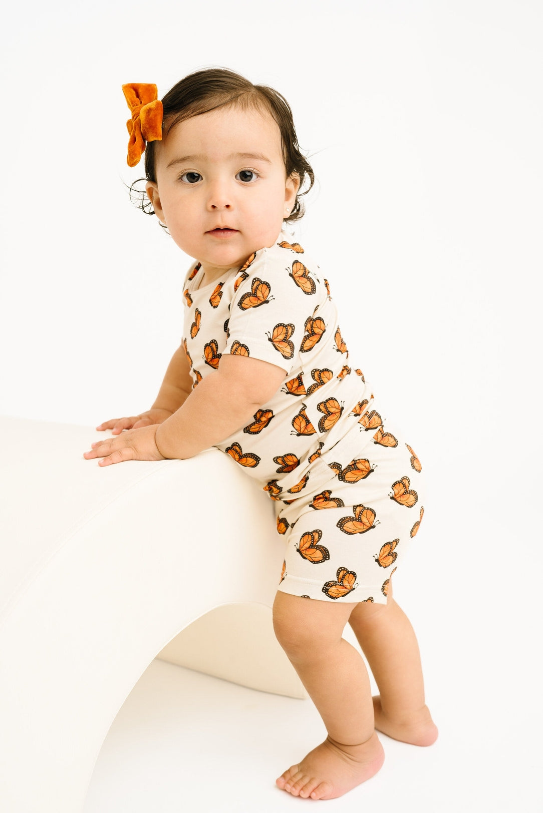 Little One Shop Bamboo Short Sleeve PJ Set - Butterfly Breeze