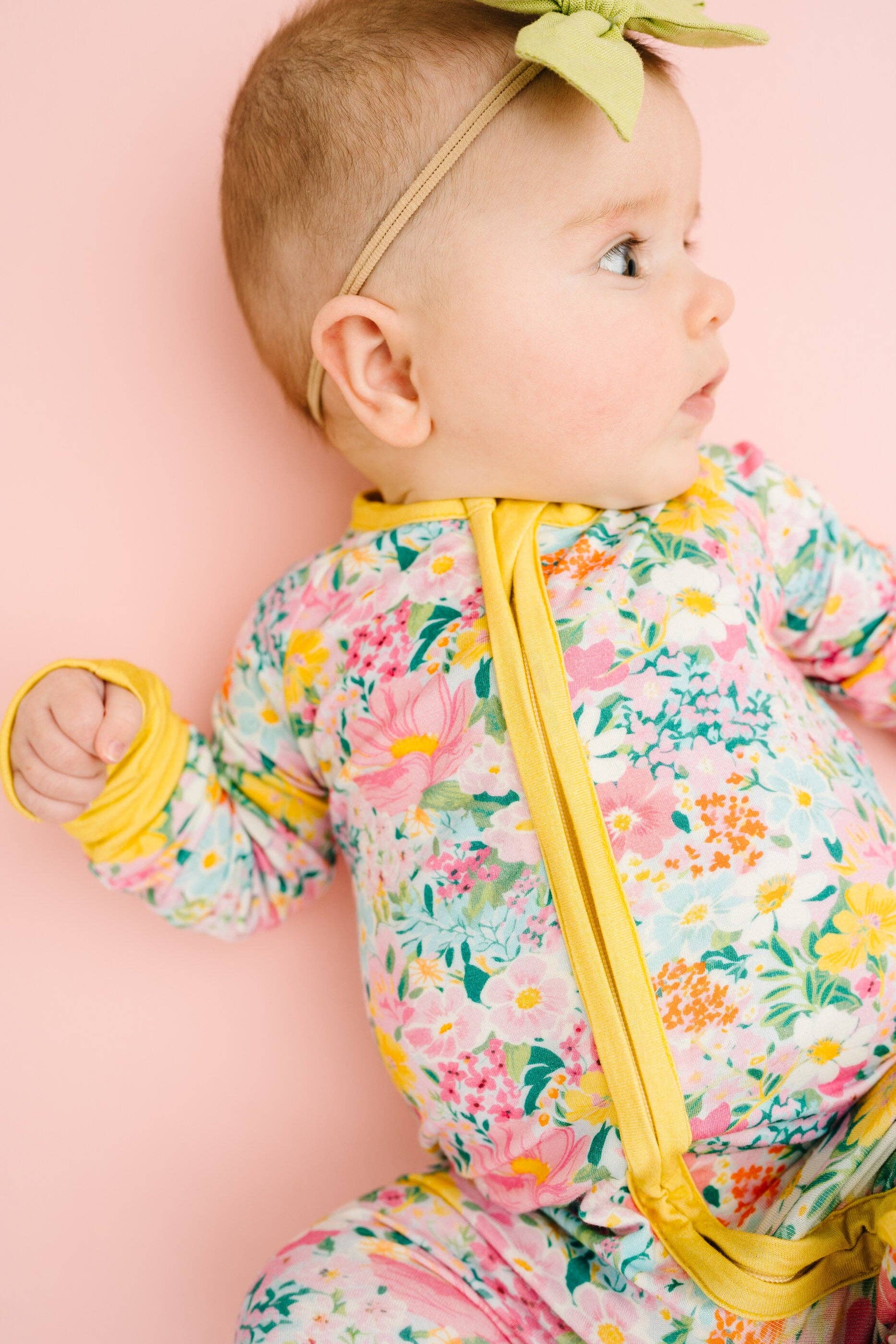 Little One Shop Bamboo Convertible Romper - Garden Glow