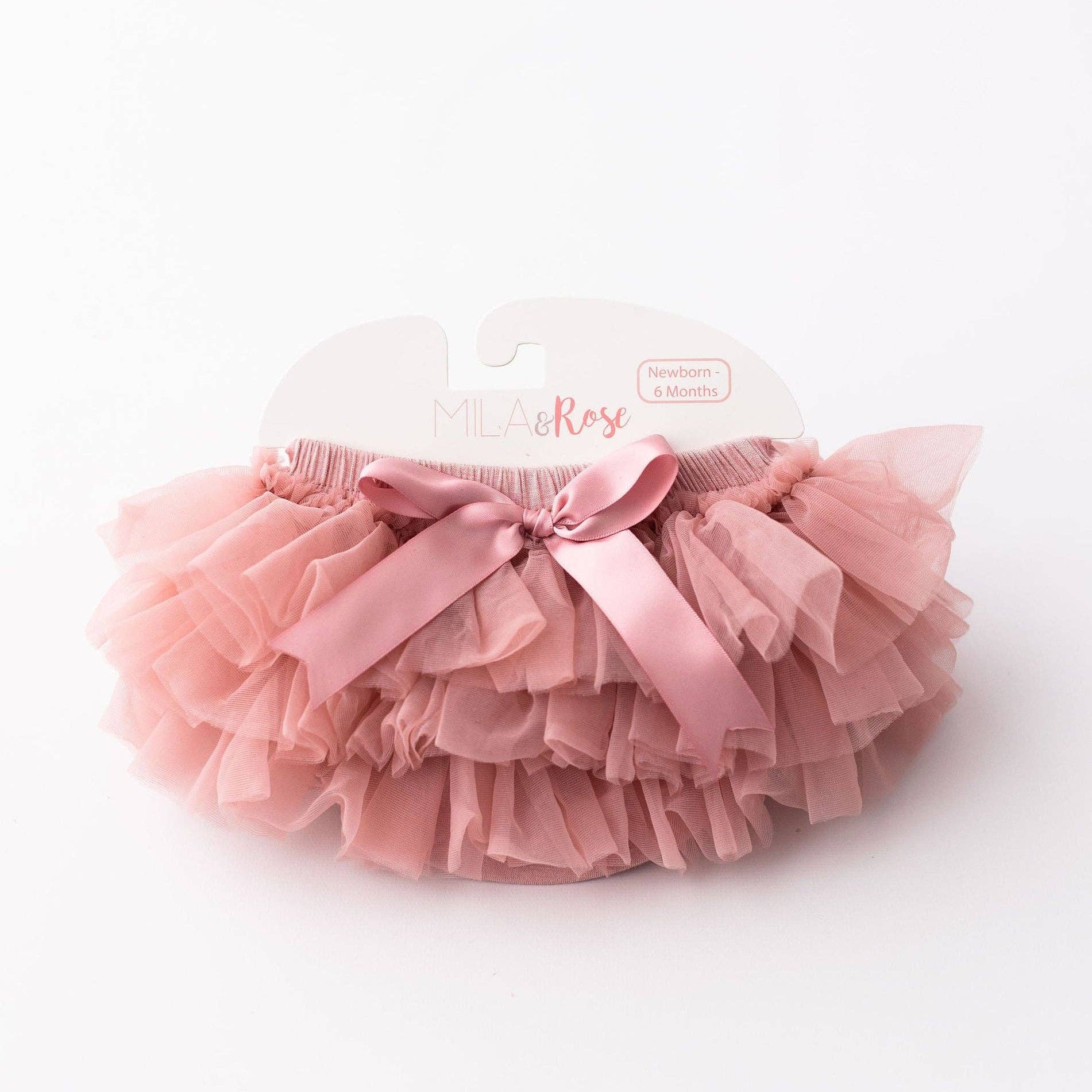 Mila & Rose Ruffle Tutu Bloomer - Vintage Pink