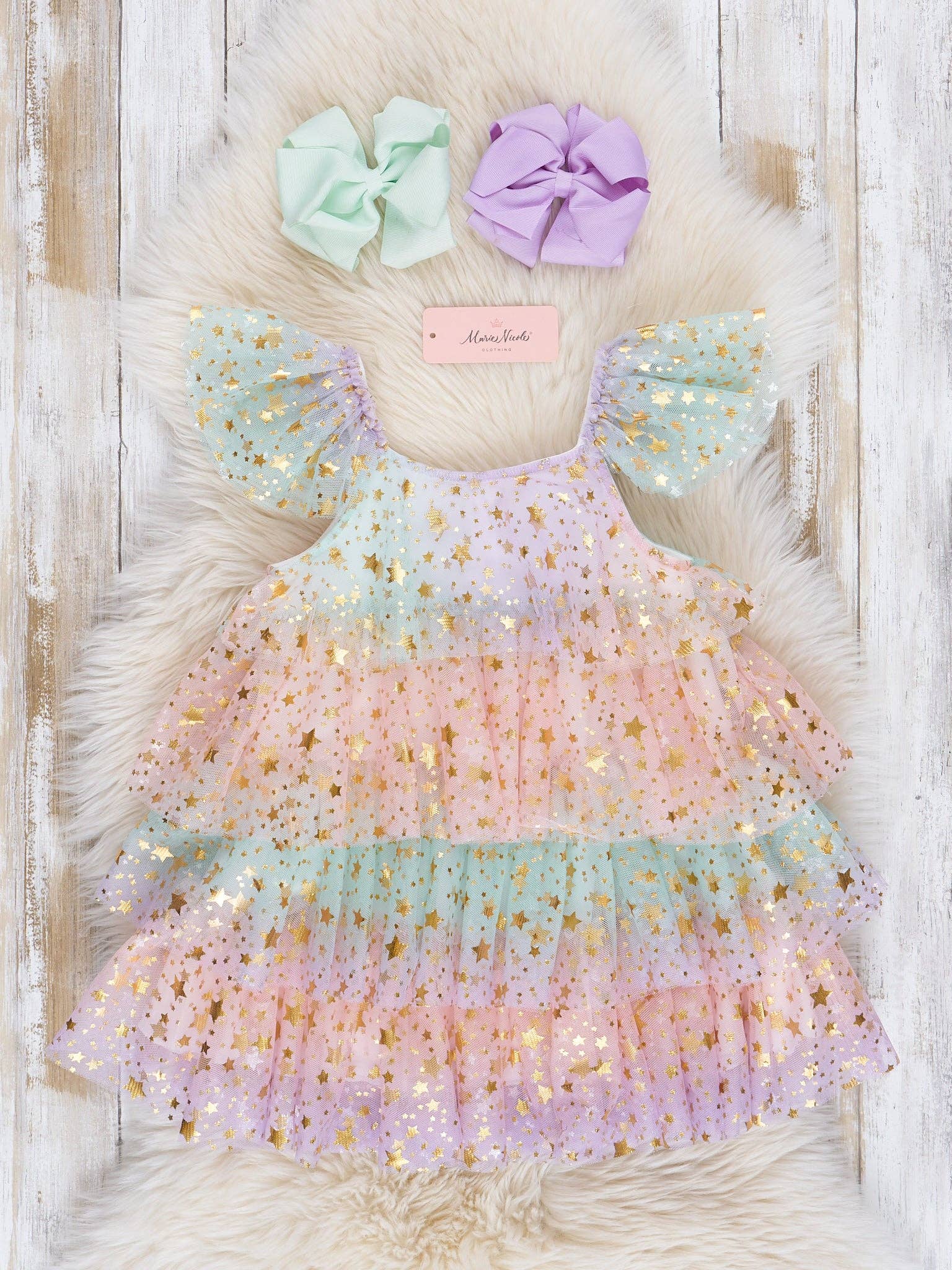 Fairy Sparkles Tiered Tulle Dress