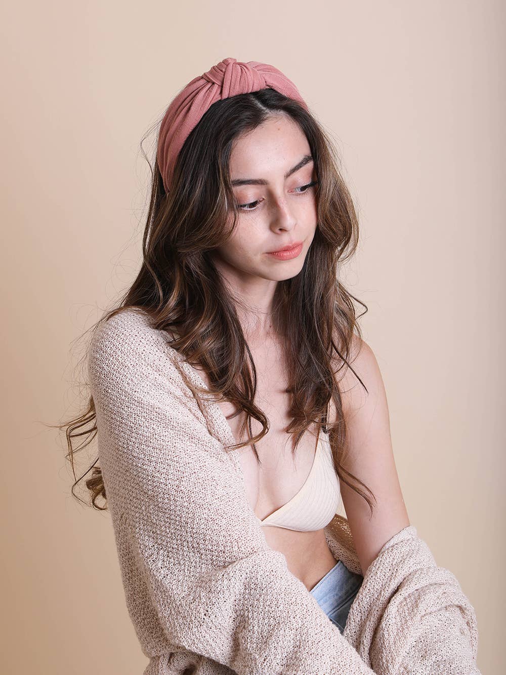 Wide Stripe Topknot Headband (Final Sale)