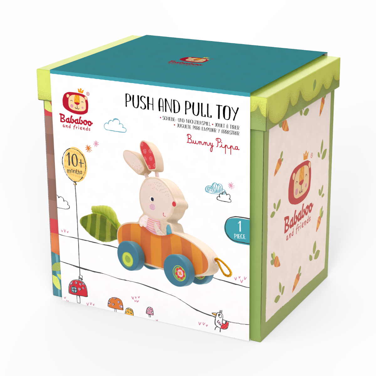 Bababoo and friends® - Pippa Bunny Push and Pull Toy