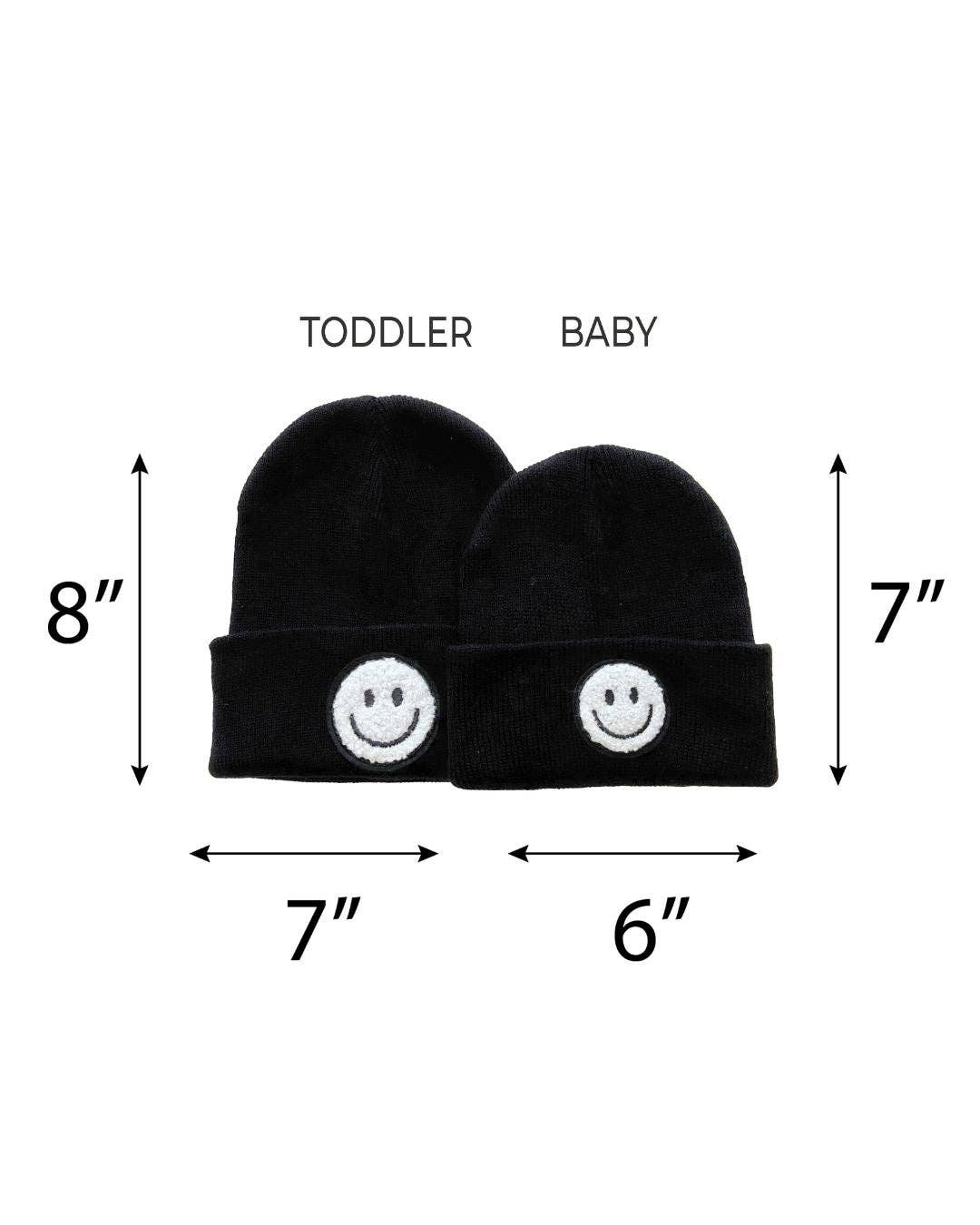 Lucky Panda Kids Smiley Beanie - Black