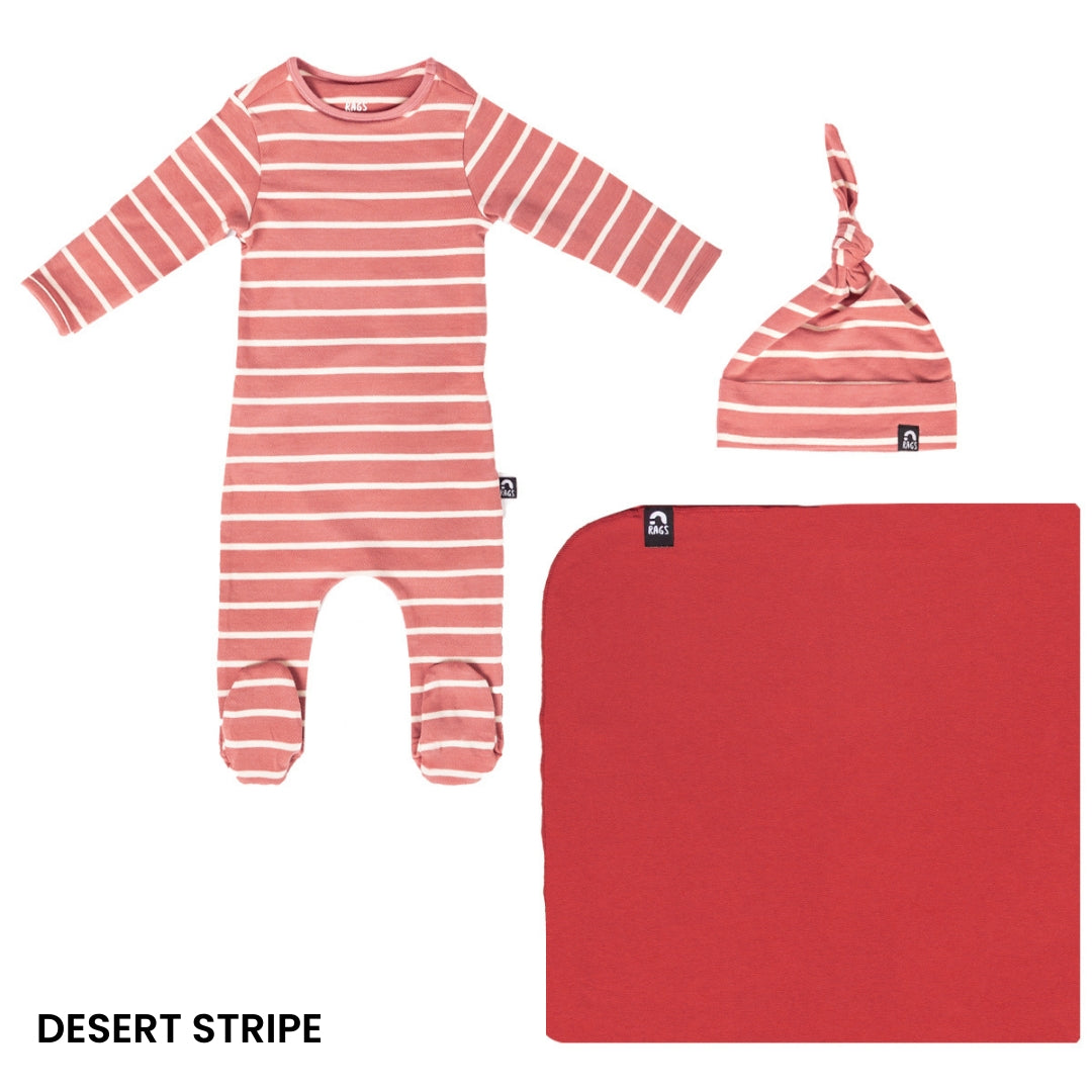 RAGS Newborn Gift Bundle - Desert Stripe