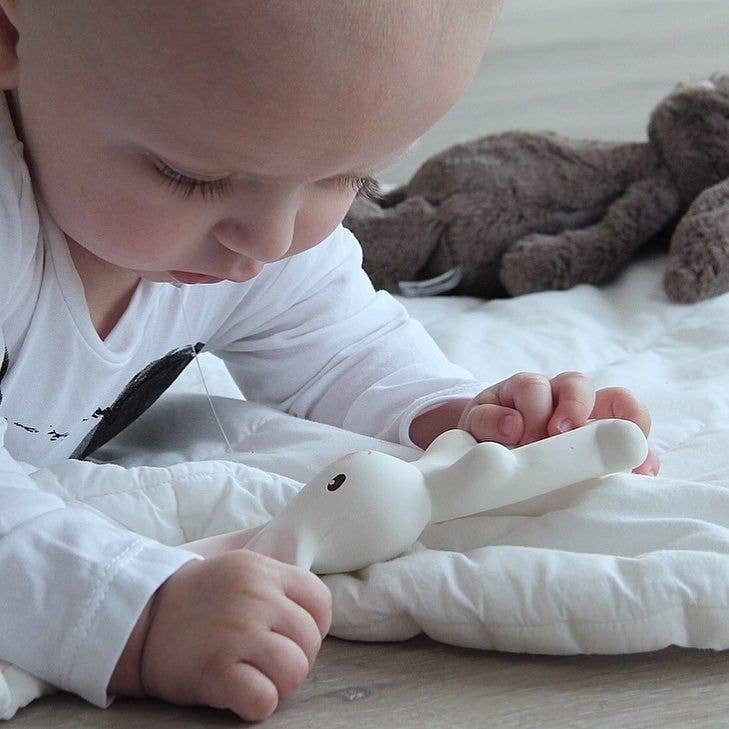 Tikiri Toys - Havah the Bunny Natural Rubber Teether