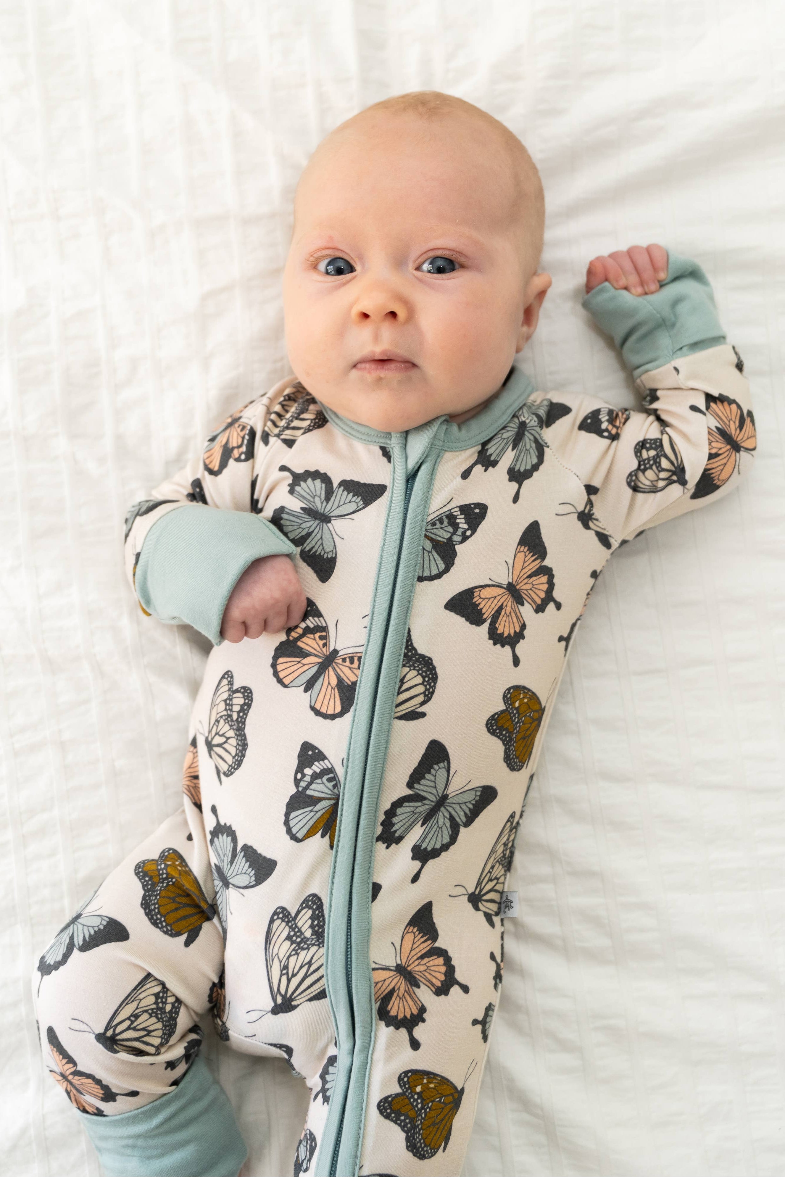 Hugga Babies Bamboo Convertible Romper - Social Butterfly