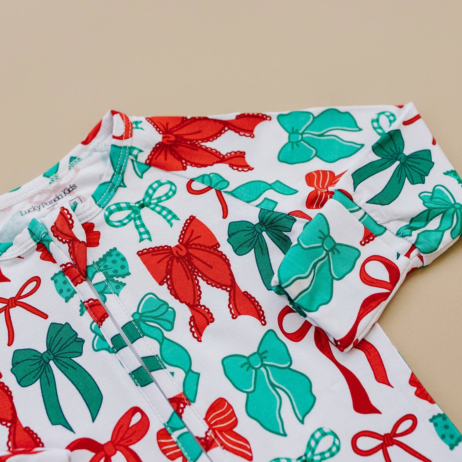 Lucky Panda Kids Bamboo Zip Romper - Merry Bows