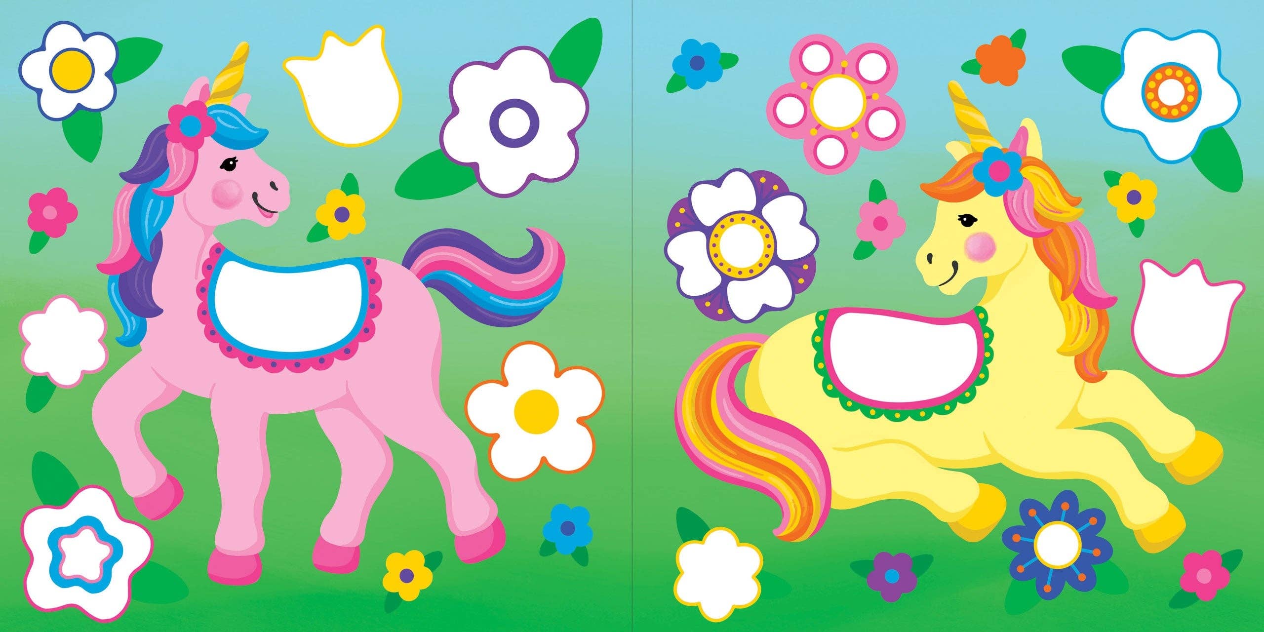 Color-By-Dots Sticker Book - Unicorns