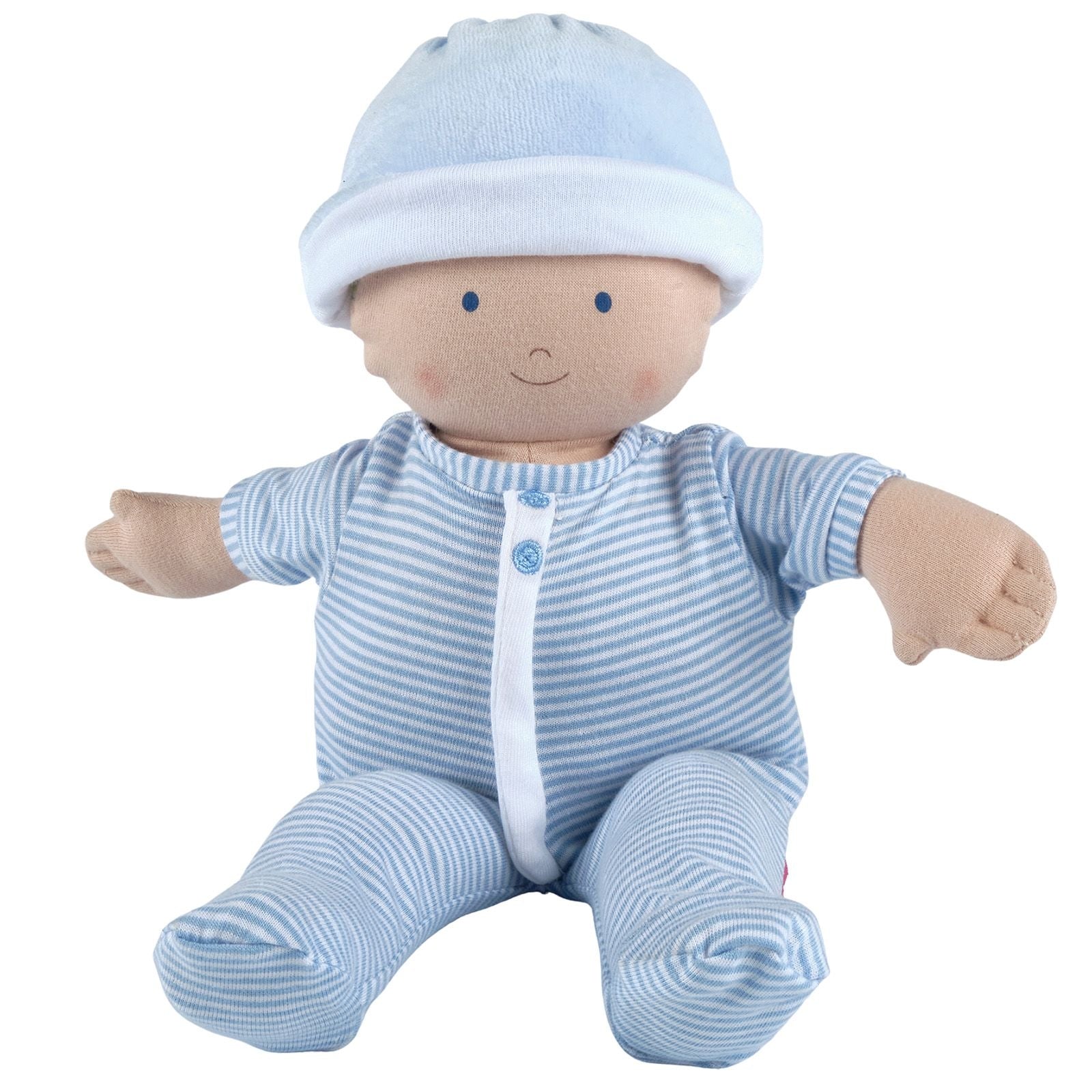 Bonikka Cherub Baby Boy Doll in Blue Outfit