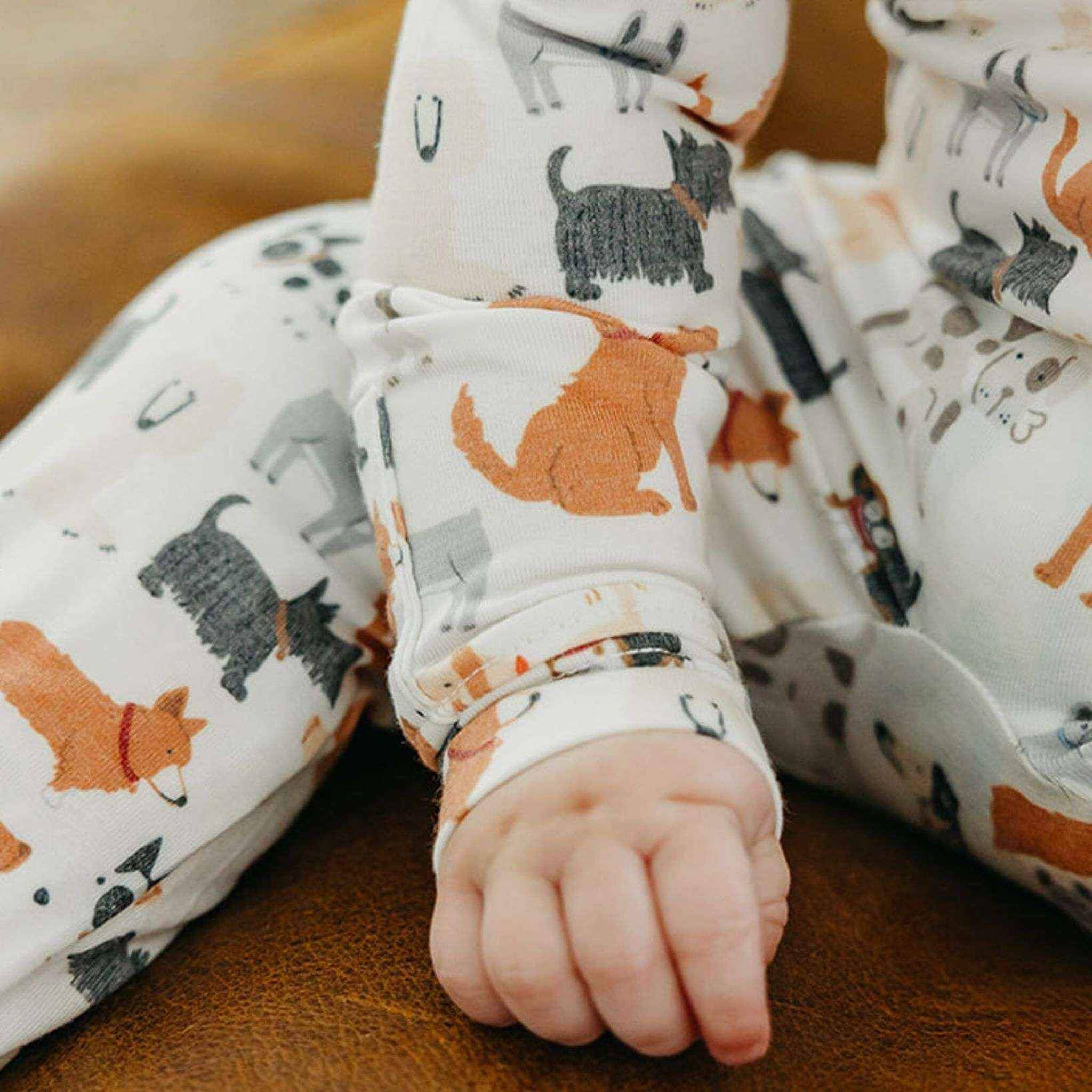 Copper Pearl Zip-Up Footie Pajama - Rufus