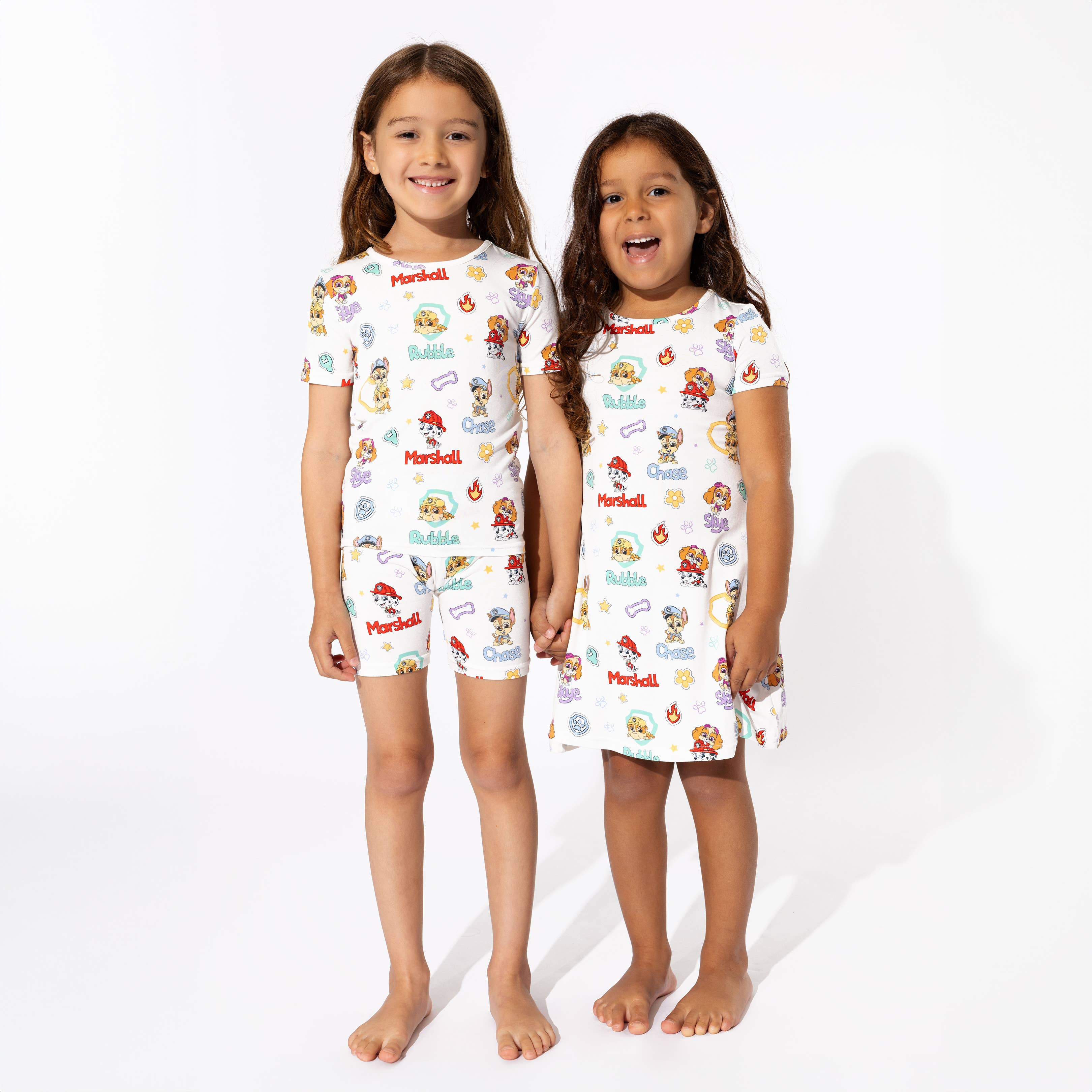 Bellabu Bear - PAW Patrol: Playful Pups Bamboo Girls' Short Sleeve Dress