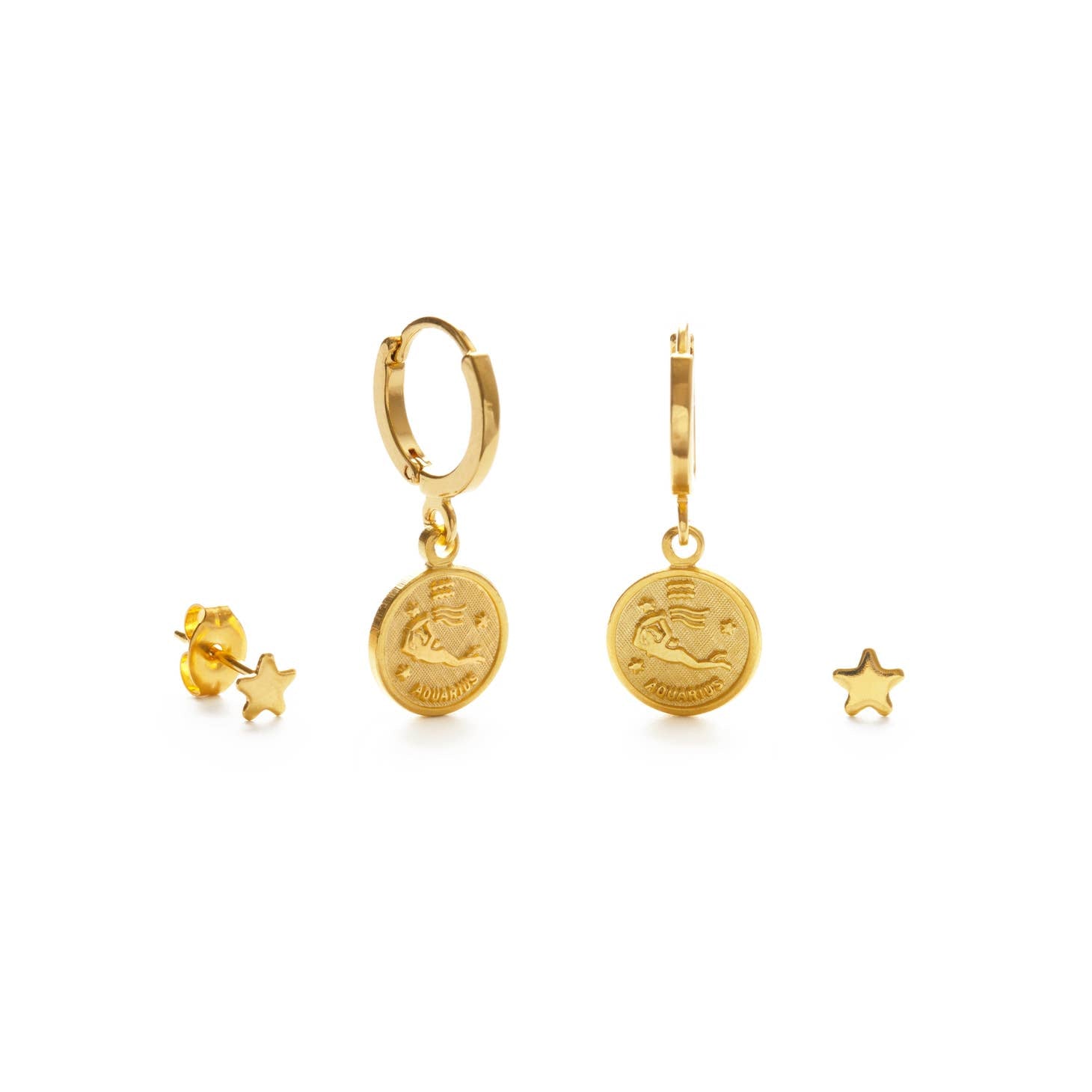 Zodiac Huggie Earrings
