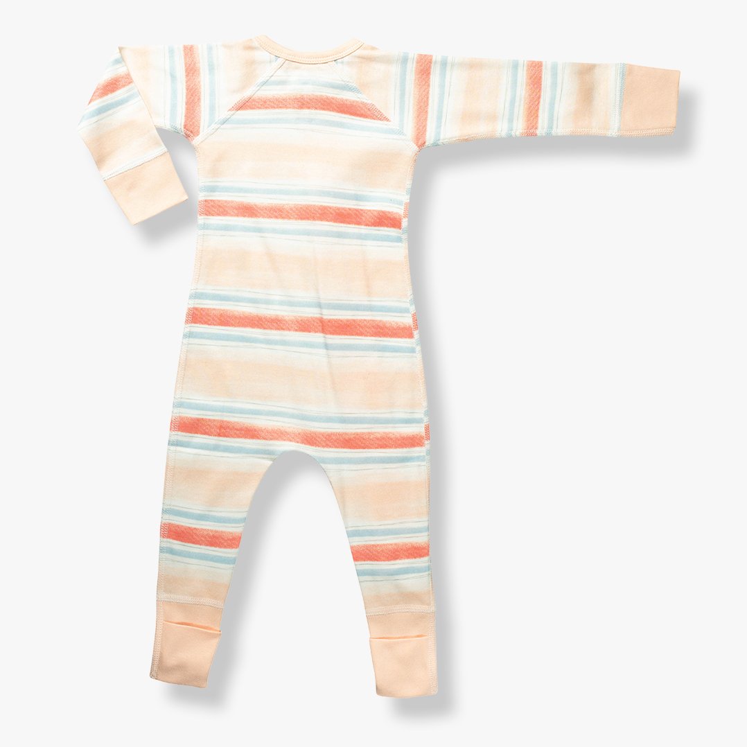 Sapling Child Organic Cotton Zip Romper - Sunset Baby