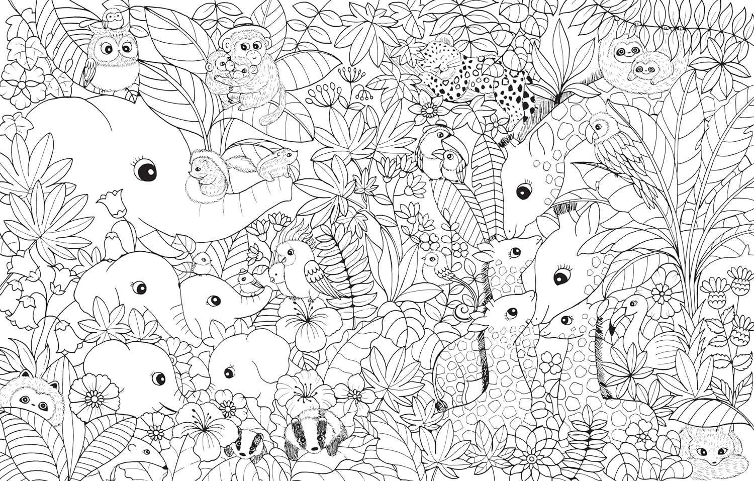 A Million Baby Animals Coloring Book