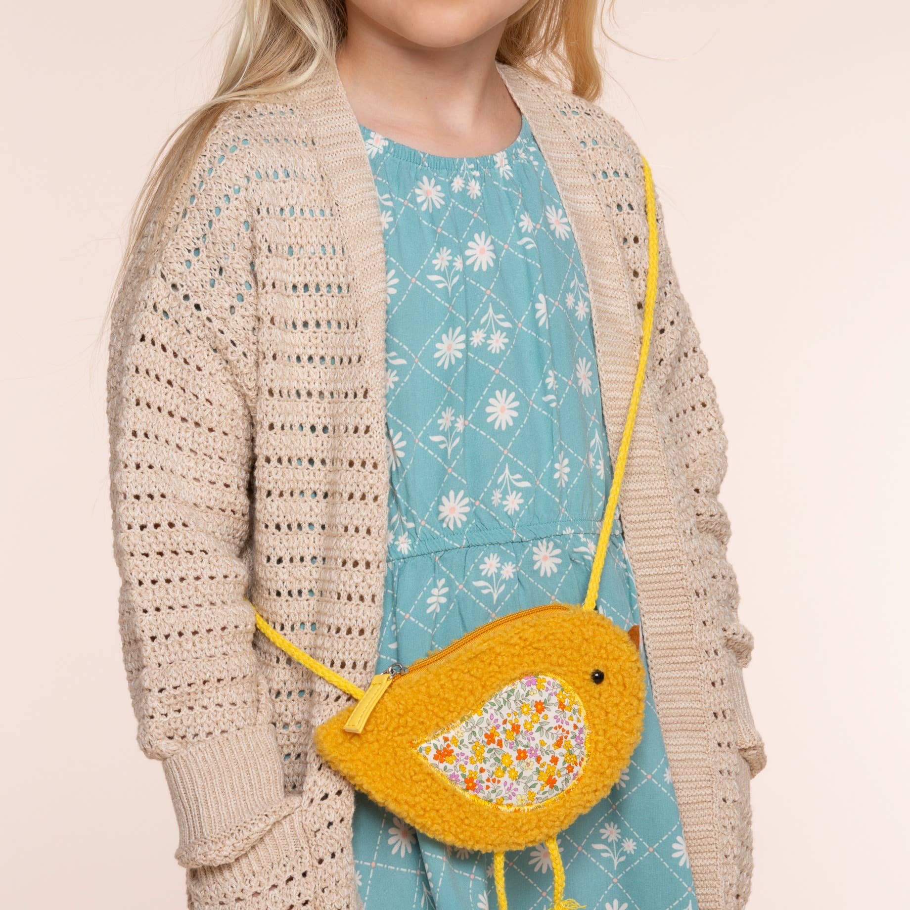 Bird Chick Plush Crossbody Purse - Yellow