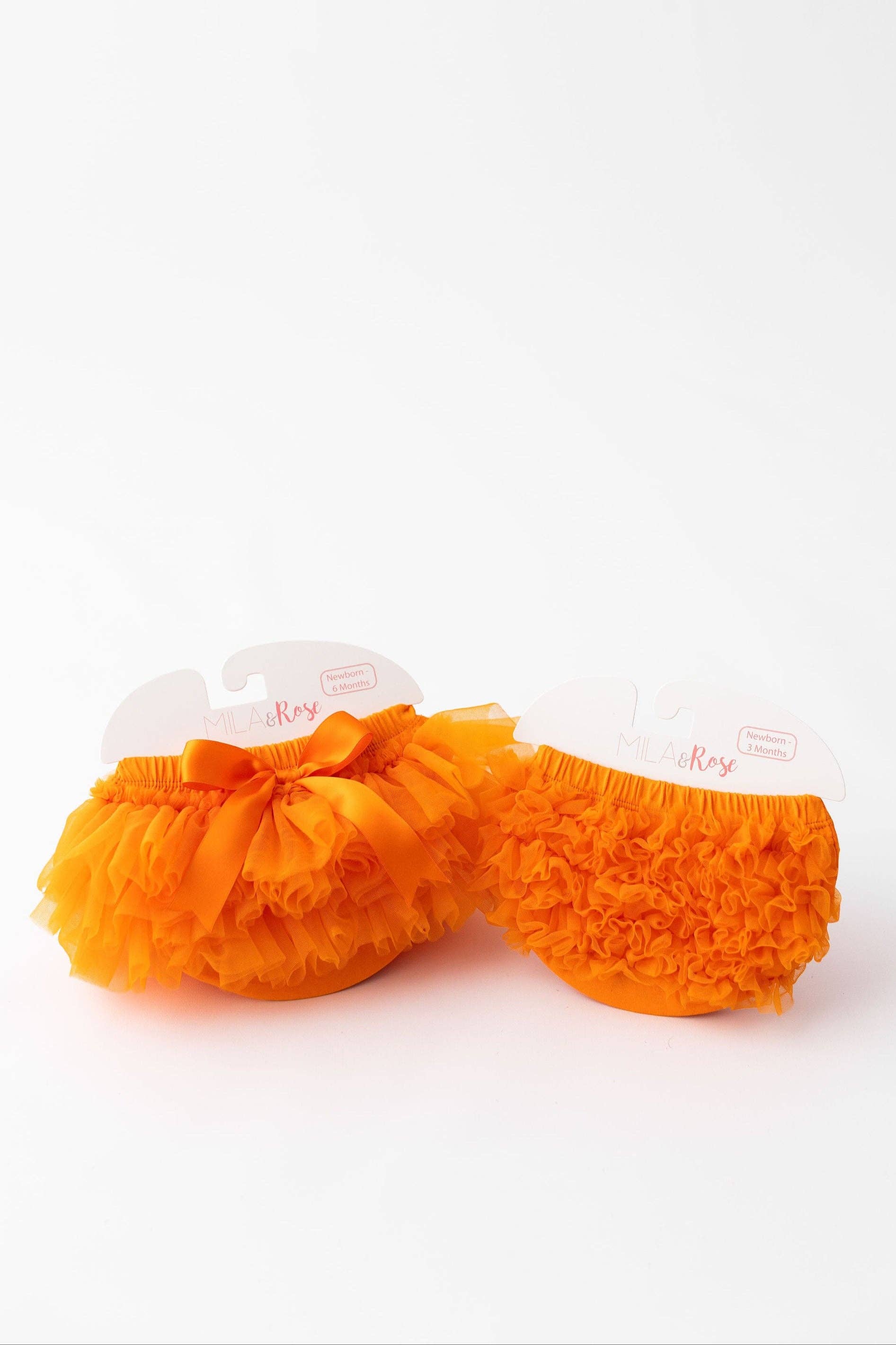 Mila & Rose Ruffle Tutu Bloomer  - Orange