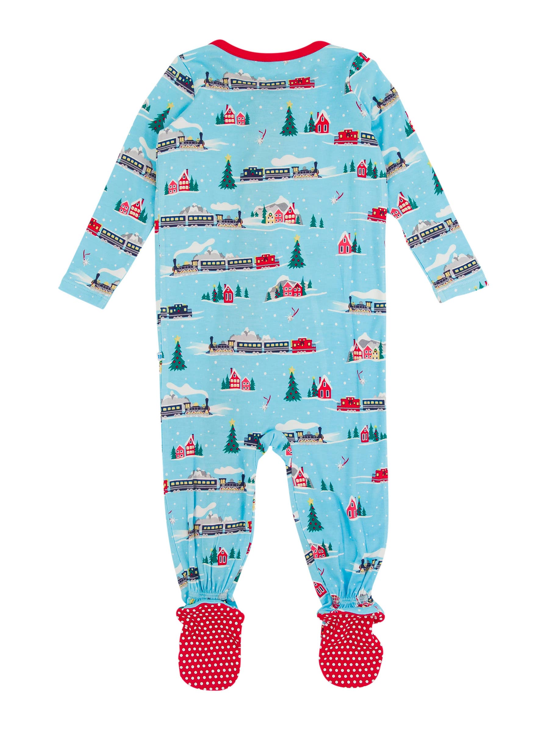 RuggedButts - Winter Express Bamboo Footed One Piece Pajama (Final Sale)