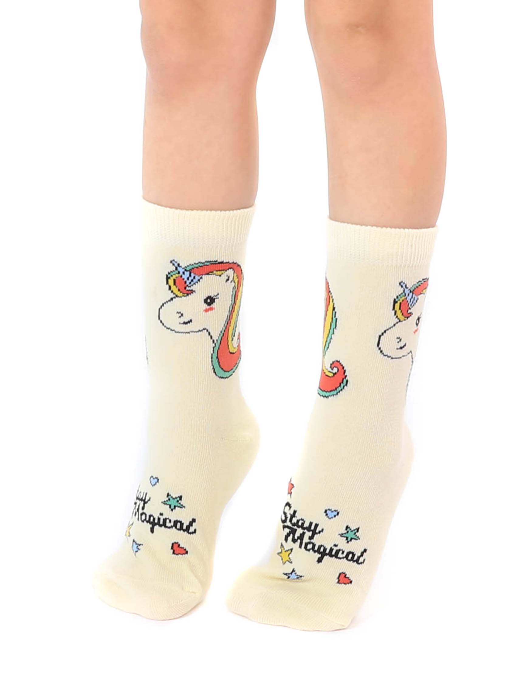 Living Royal 3D Packaged Crew Socks - Unicorn