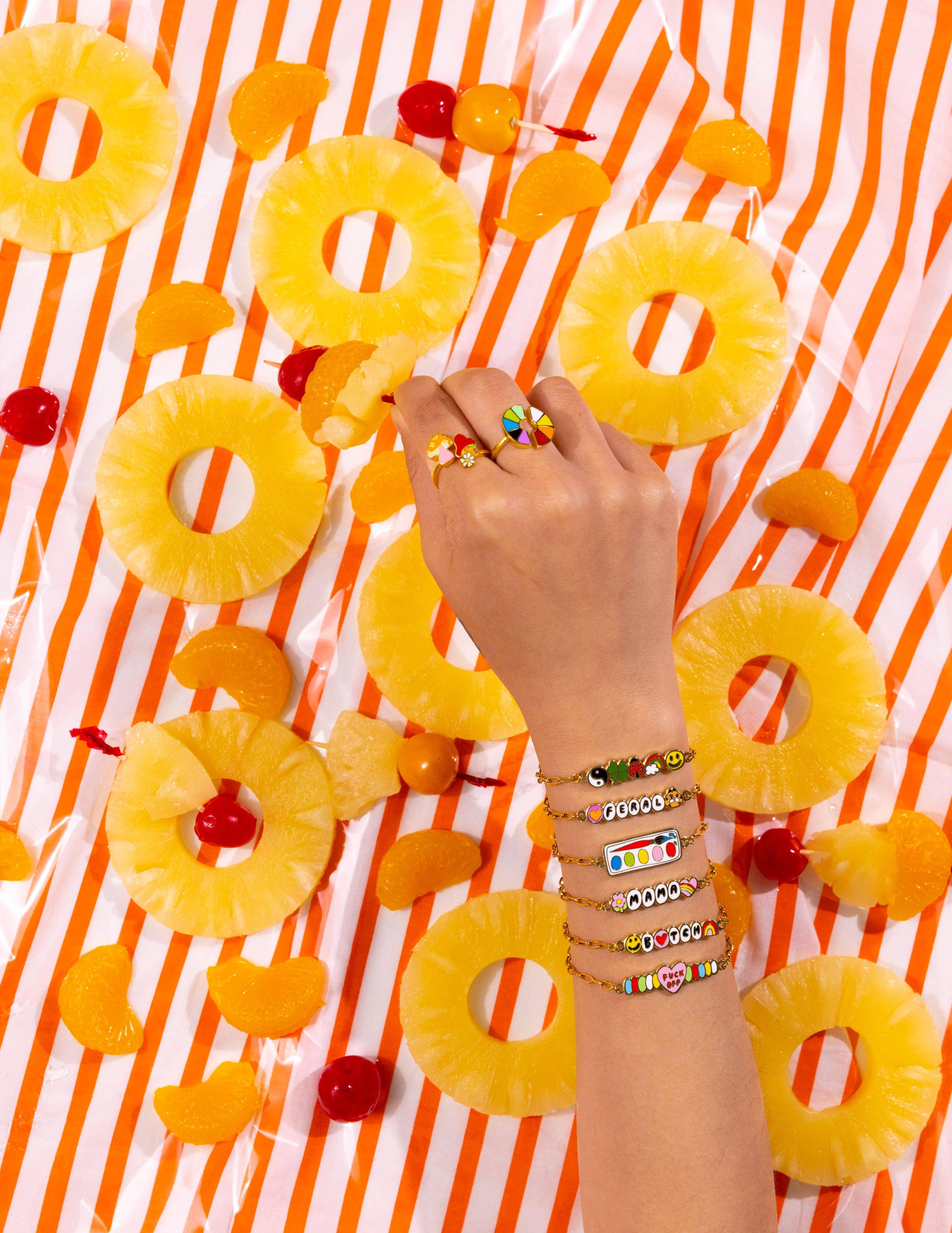 Yellow Owl Workshop - Lucky Charms Bracelet - 18k Gold