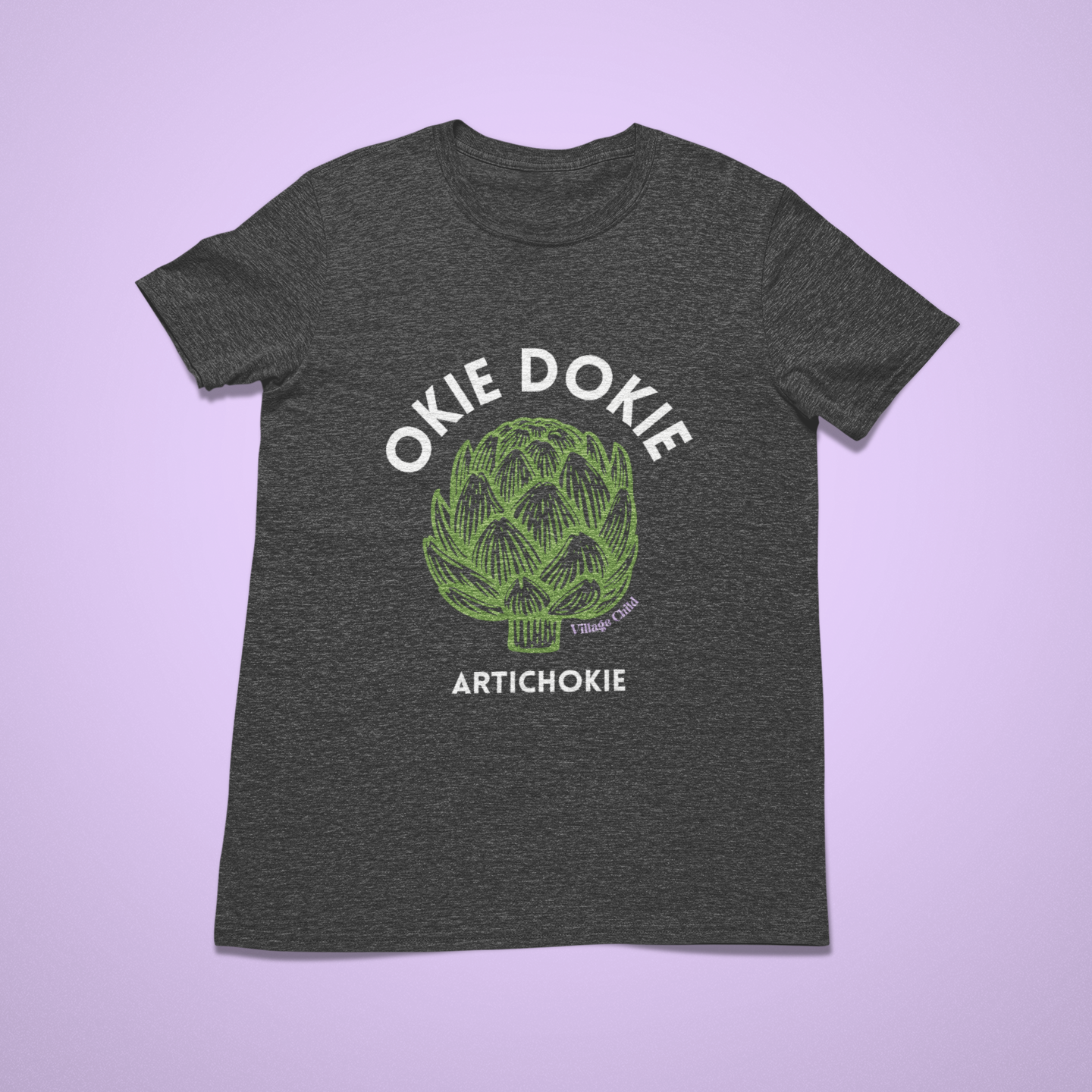 Village Child Hand Pressed Graphic Tee - Okie Dokie Artichokie