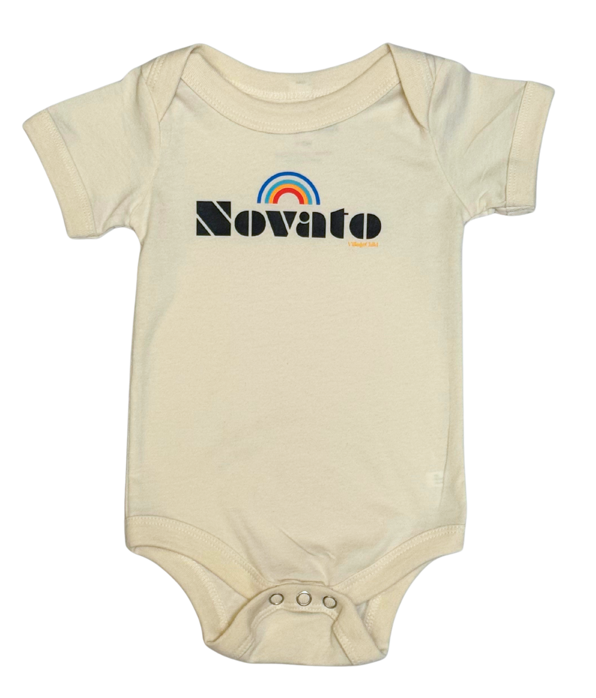 Village Child Hand-Pressed Unisex Graphic Tee - 🌈 Novato (Natural)