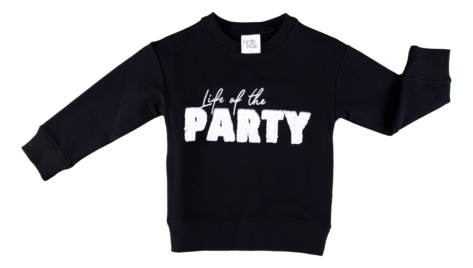 Birdie Bean Embroidered Sequin Crewneck Sweatshirt - Life of the Party (Final Sale)