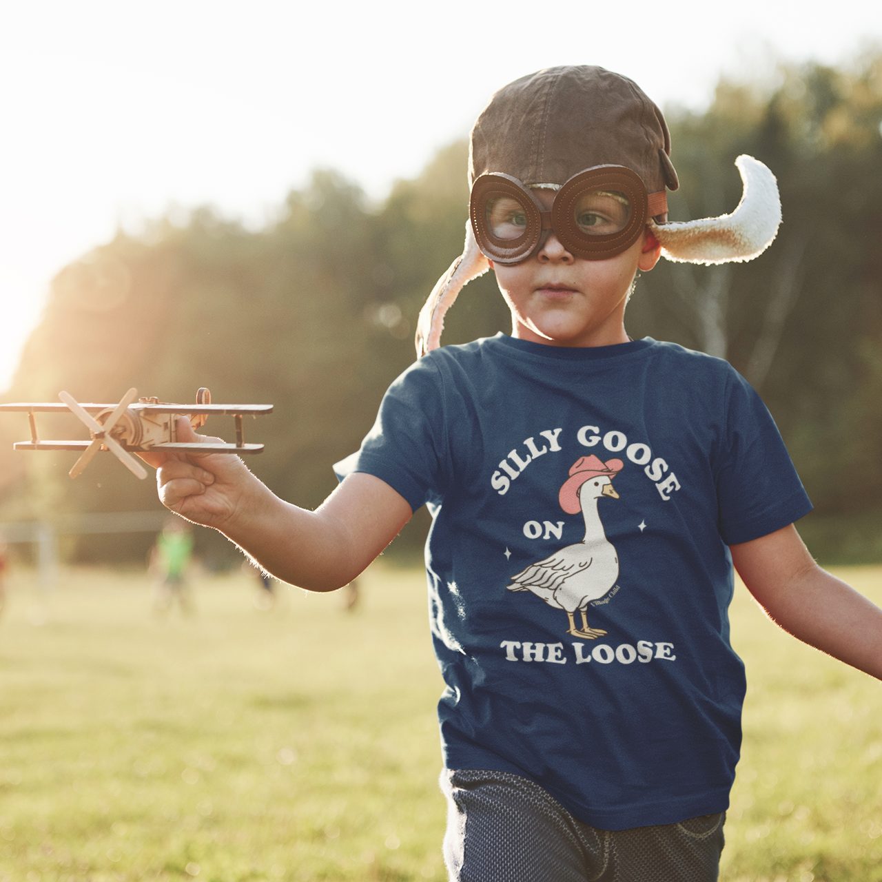 Village Child Hand Pressed Graphic Tee - Silly Goose