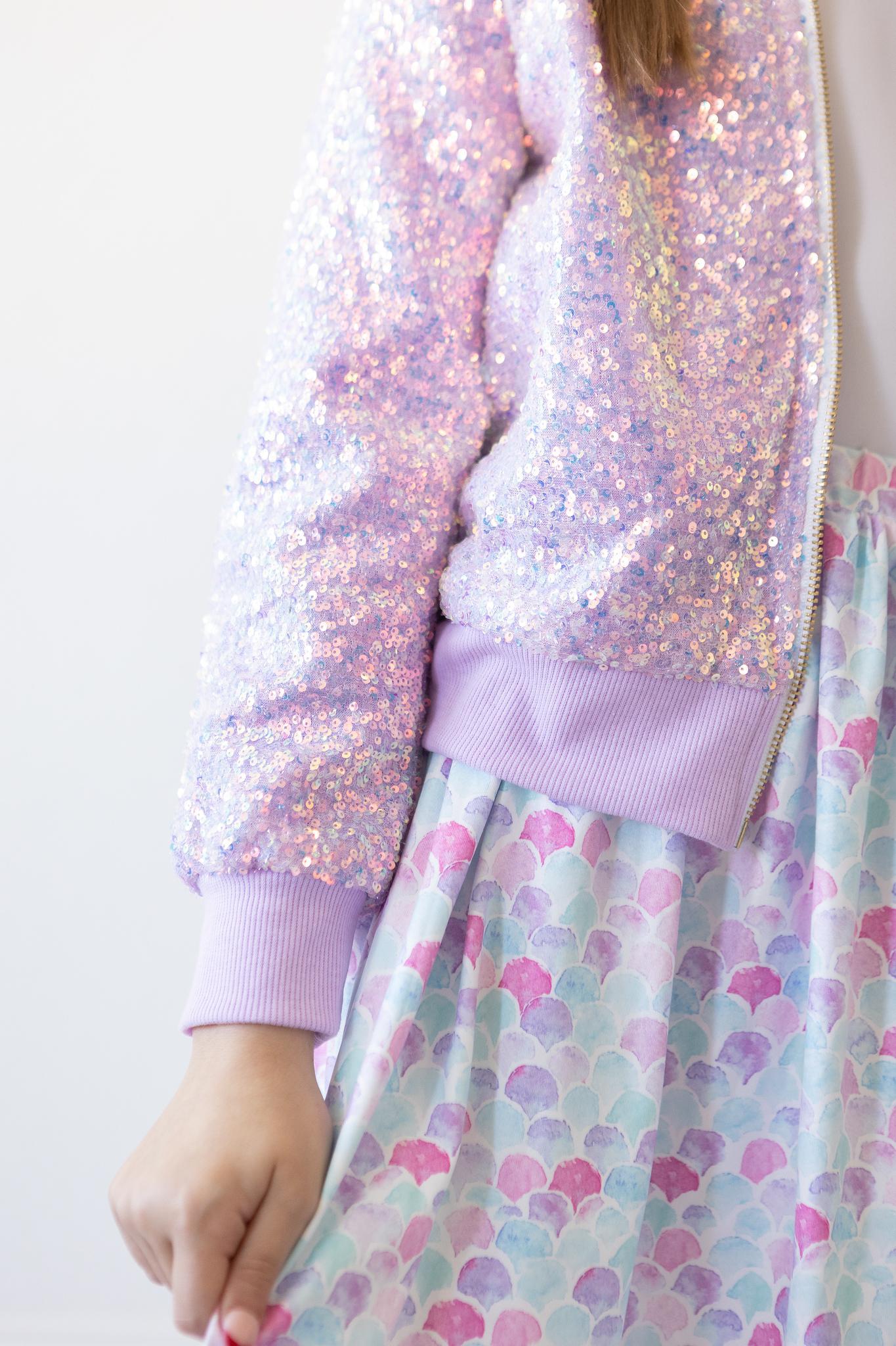 Mila & Rose Sequin Jacket - Lavender