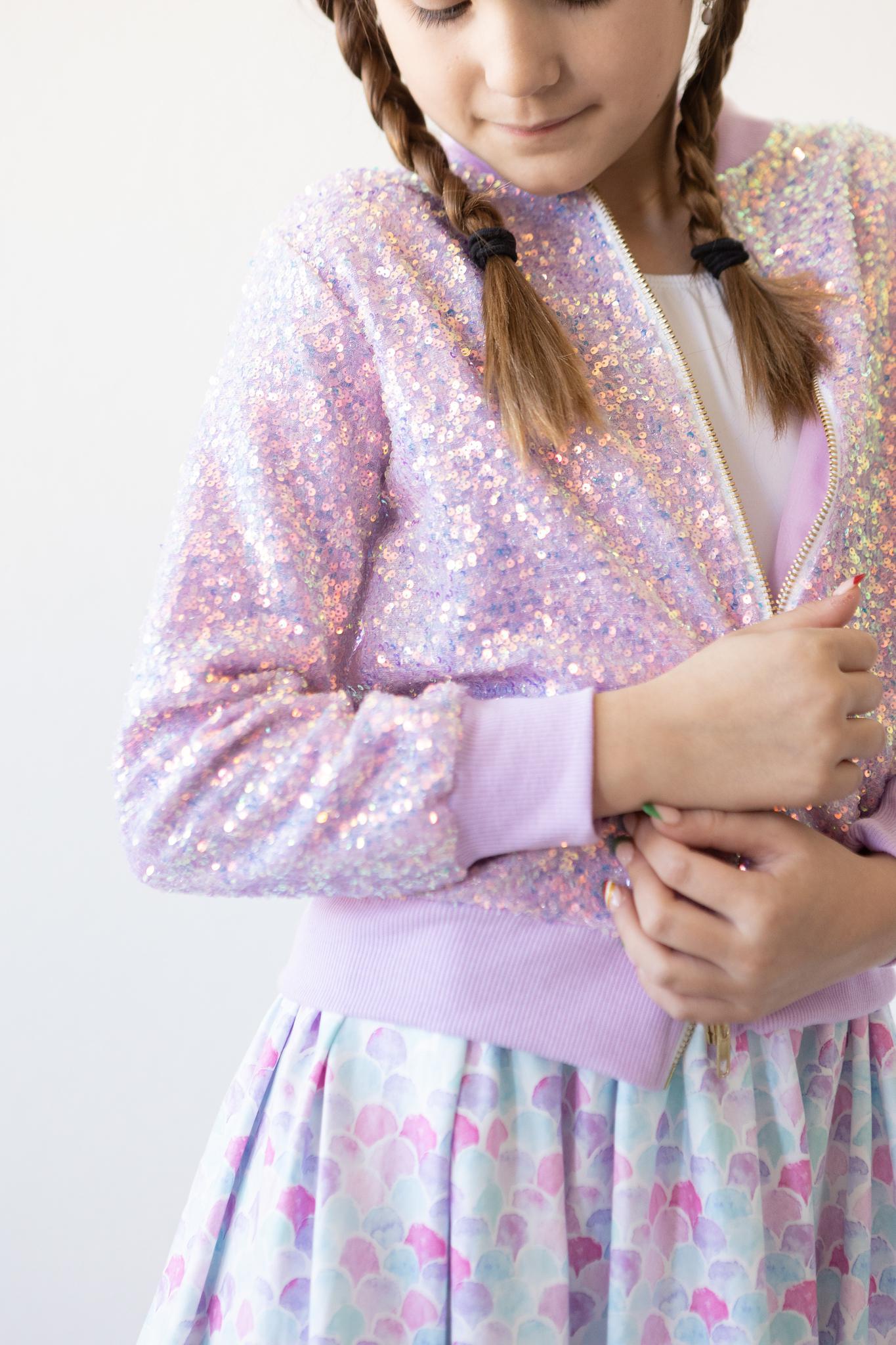 Mila & Rose Sequin Jacket - Lavender