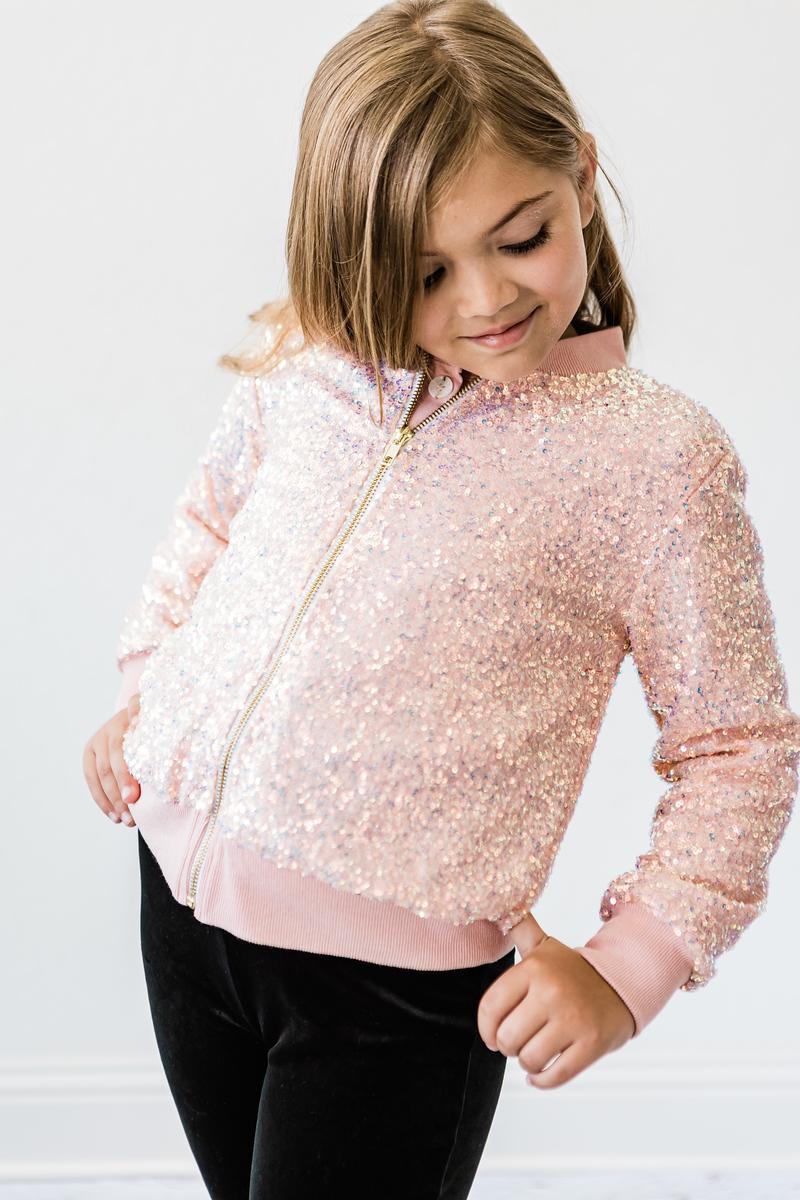 Buy ANATA Girl Unicorn Sequin Jacket Kids Casual Bomber Jacket Zipper Coat  Outwear Online at desertcartINDIA