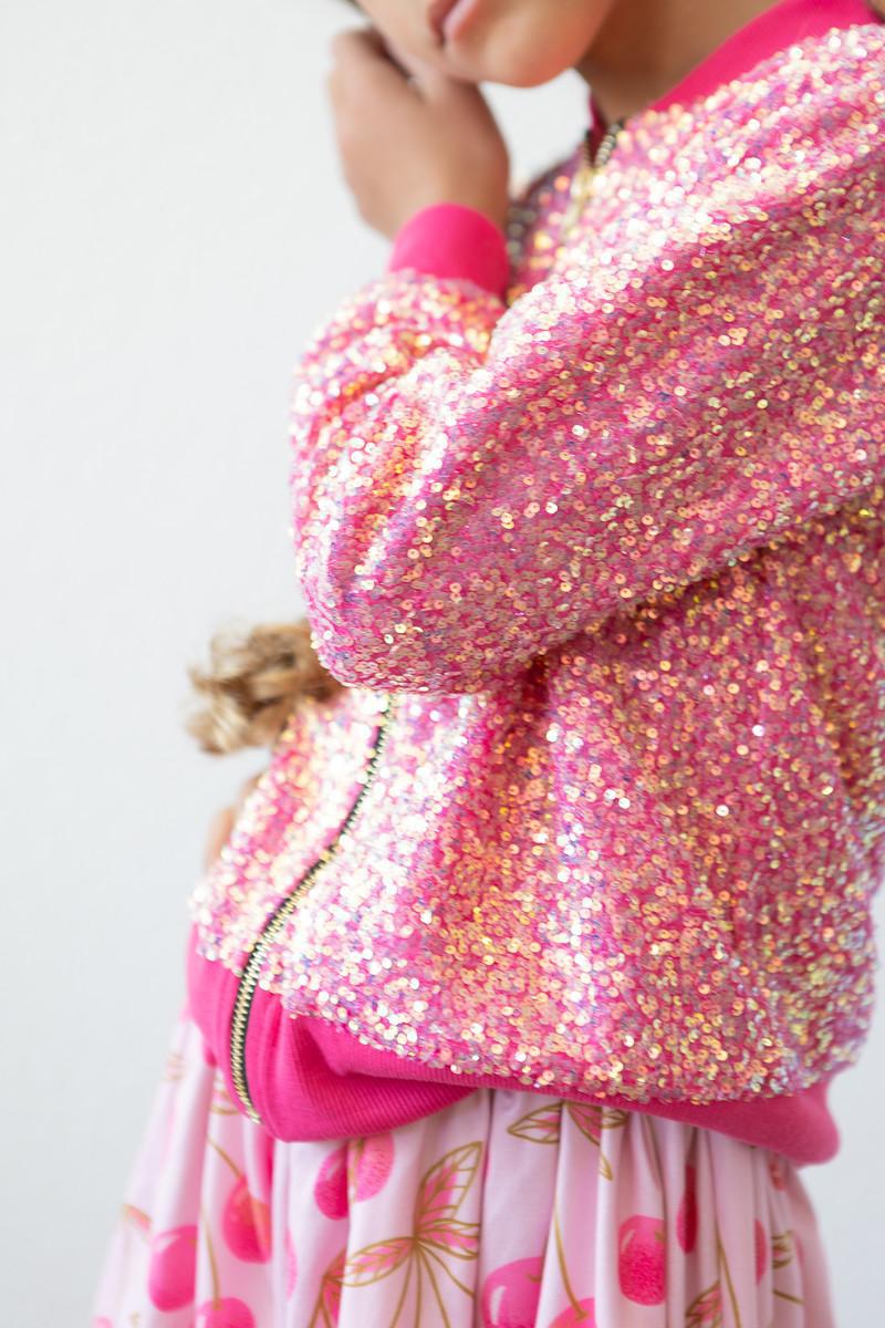 Mila & Rose Sequin Jacket - Hot Pink