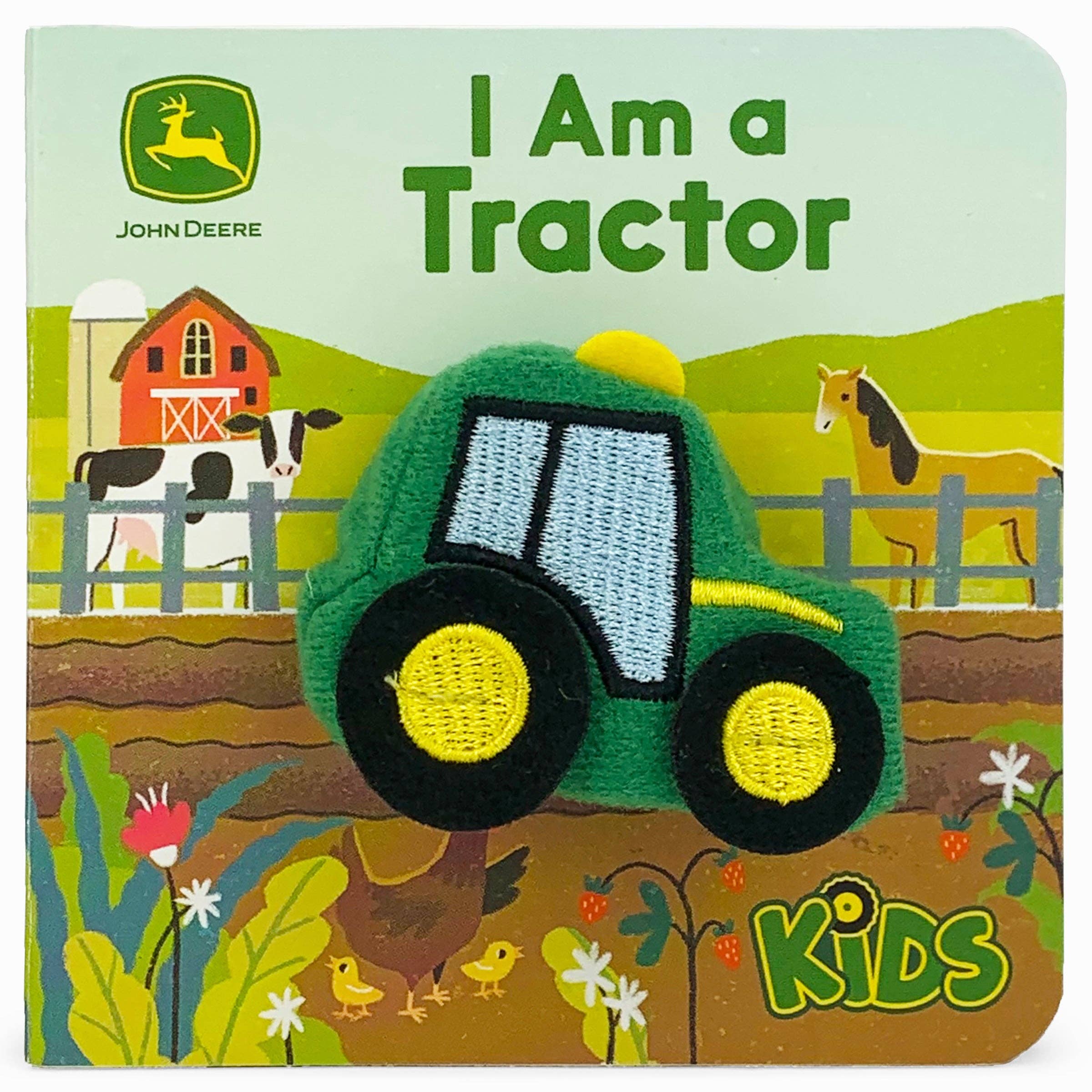 John Deere Kids I Am A Tractor Finger Puppet Board Book