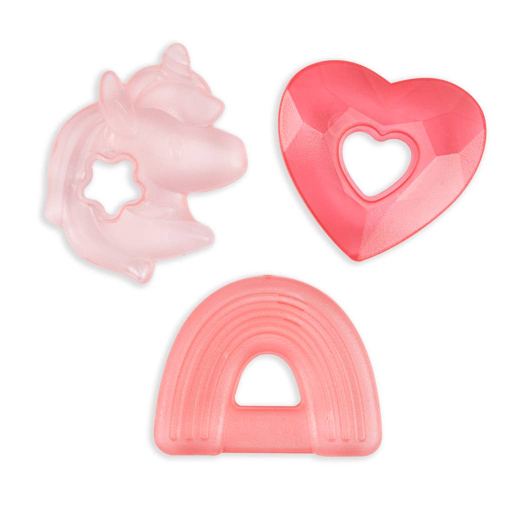 Itzy Ritzy Cutie Coolers Water Filled Teethers (3-Pack) - Unicorn