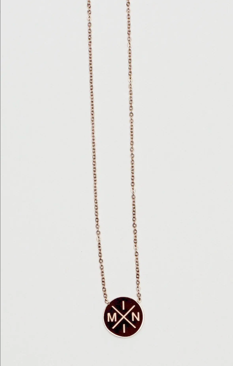 Tiny Trucker Mini X Necklace - Rose Gold (Final Sale)