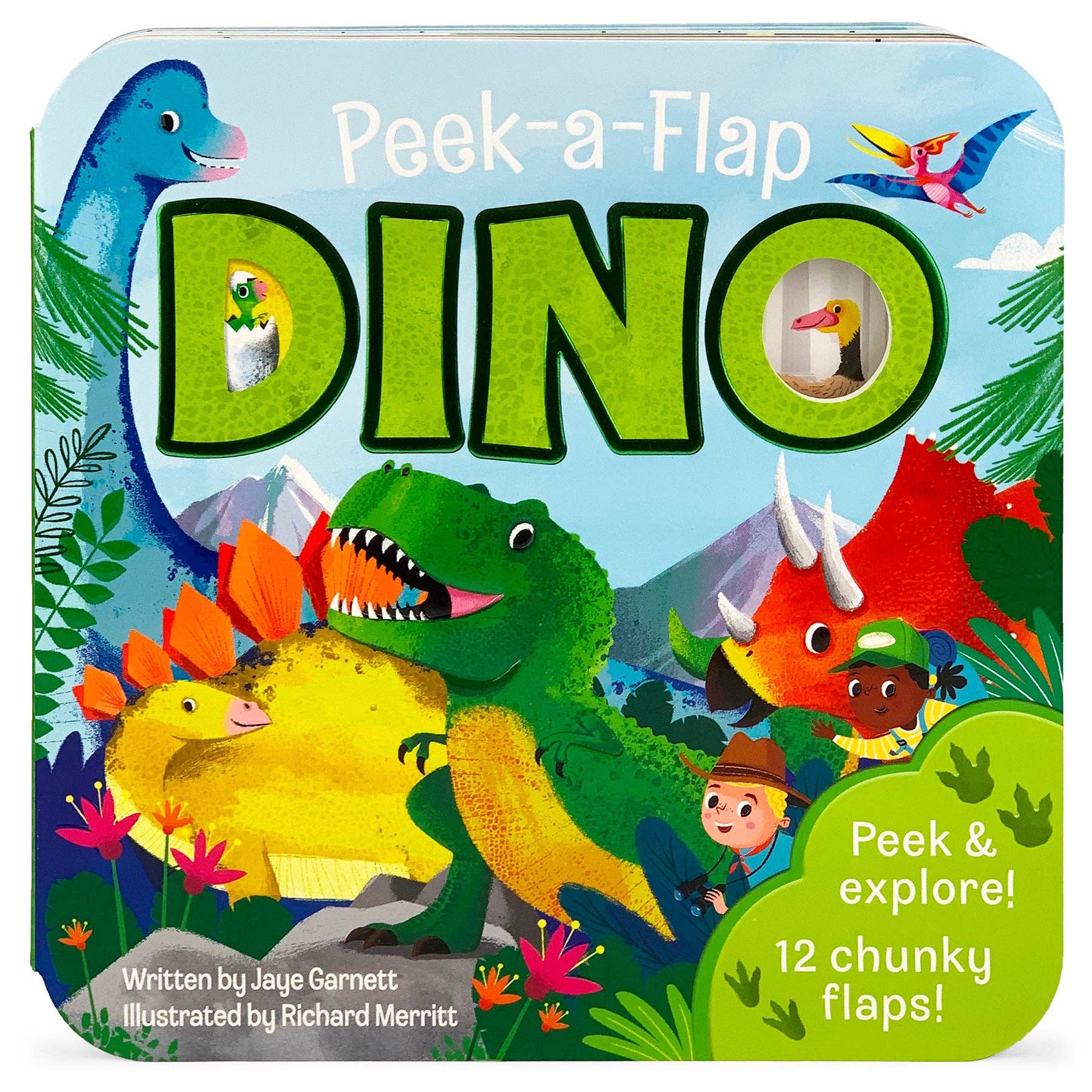 Dino Peek-a-Flap Board Book