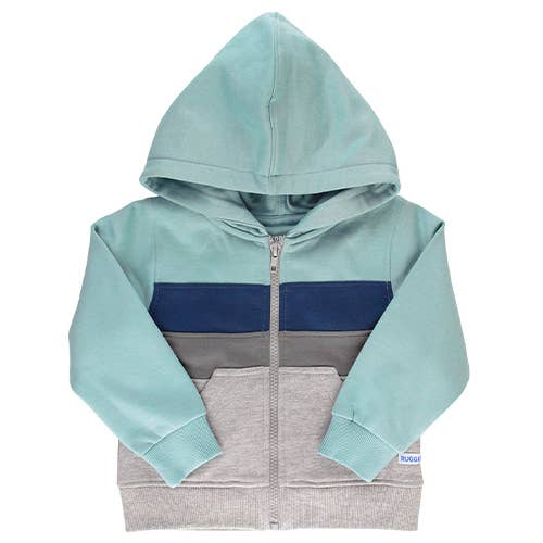 RuggedButts - Antique Blue Color Block Hoodie