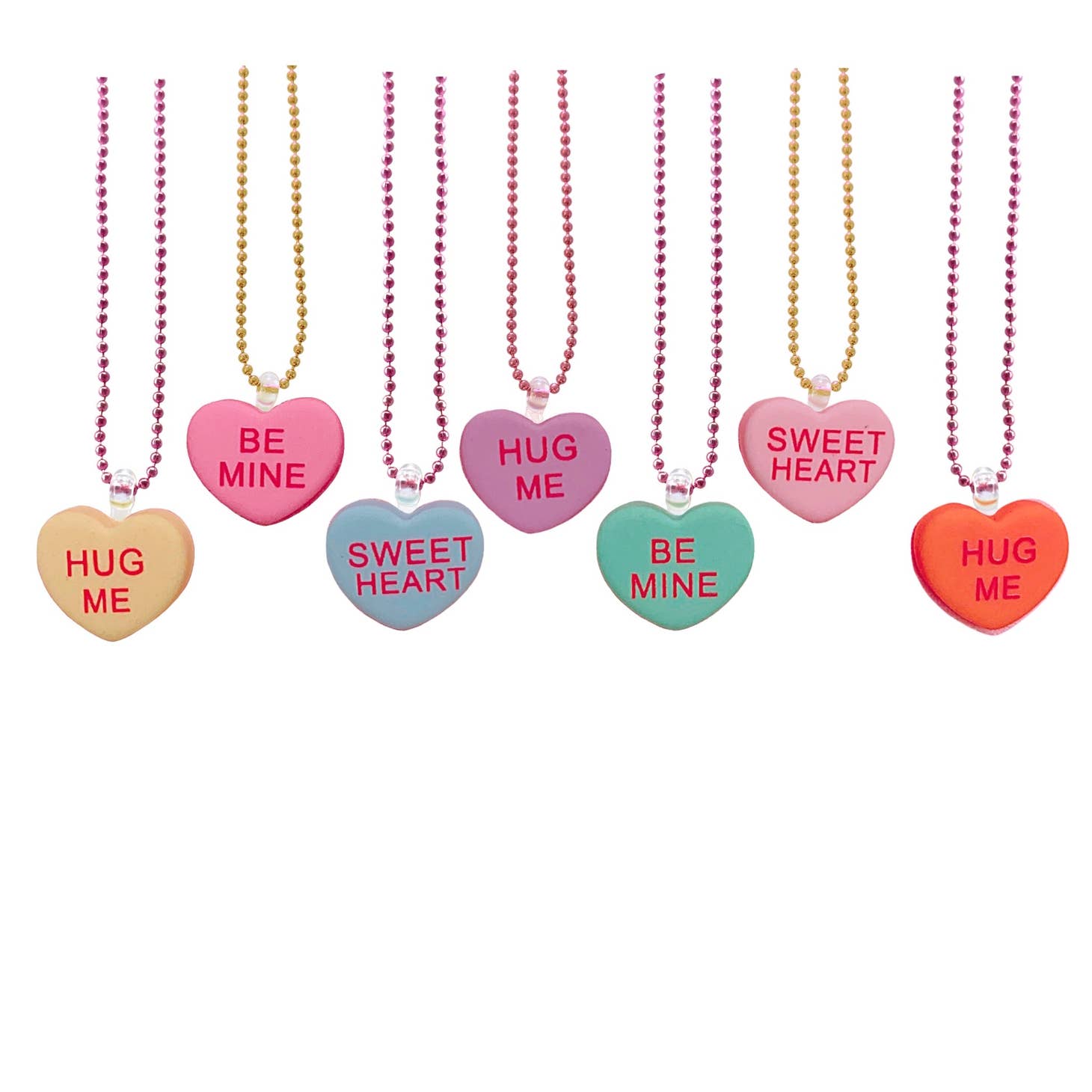 Candy Conversations Heart Necklace