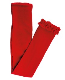 Ruffle Butts Footless Ruffle Tights - Red